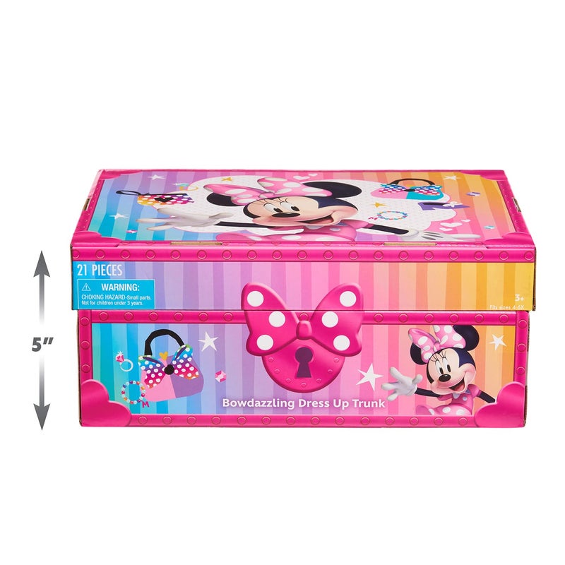 Minnie Disney Junior Minnie Mouse Bowdazzling Dress-Up and Pretend Play Trunk  Fits Sizes 4-6X  Kids Toys for Ages 3 Up    Exclusive by Just Play - Image 3